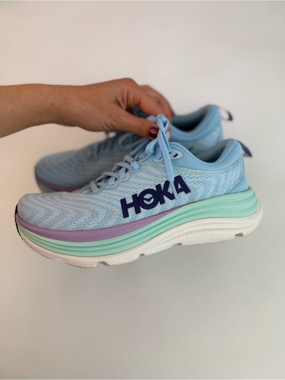 Hoka Gaviota 5 Airy Blue / Sunlit Ocean sz 6.5B - Picture 3 of 8